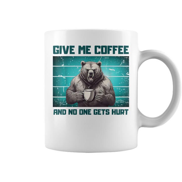 Sarcasme Café Humour De Bureau Drôle Café Ours En Colère Tasse