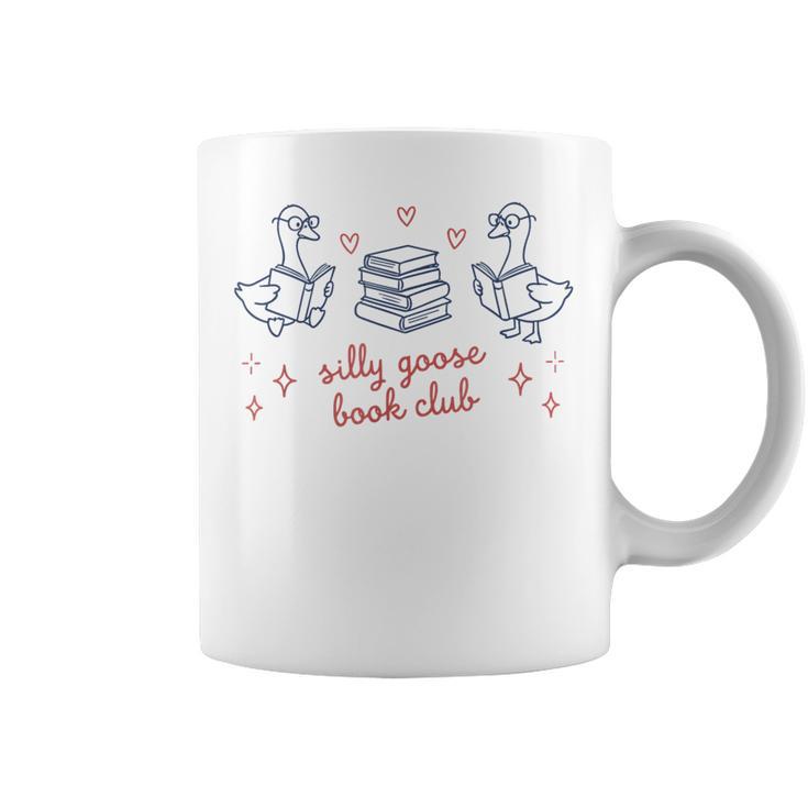 Silly Goose Book Club Cute Geese Reading Bookworms Readers Graphic Print Coffee Mug