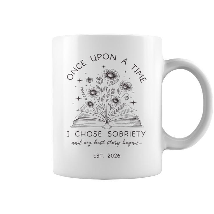 Sobriety Floral Book Best Chapter Yet 2026 Sober Woman Graphic Print Coffee Mug