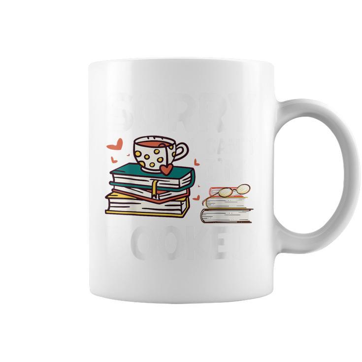 Sorry Can't I'm Booked- Bookworm Book Nerd Book Reader Graphic Print Coffee Mug