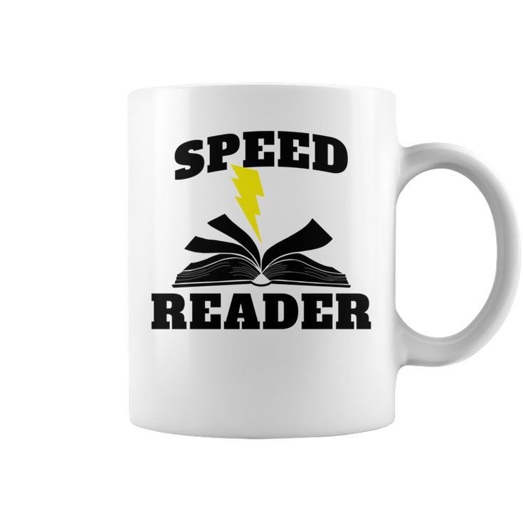Speed Reader Book Lover Reading Graphic Print Coffee Mug