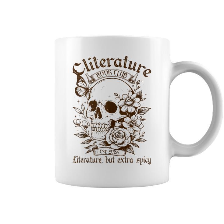 Spicy Book Reader Reading Literature Book Club Est 2026 Graphic Print Coffee Mug