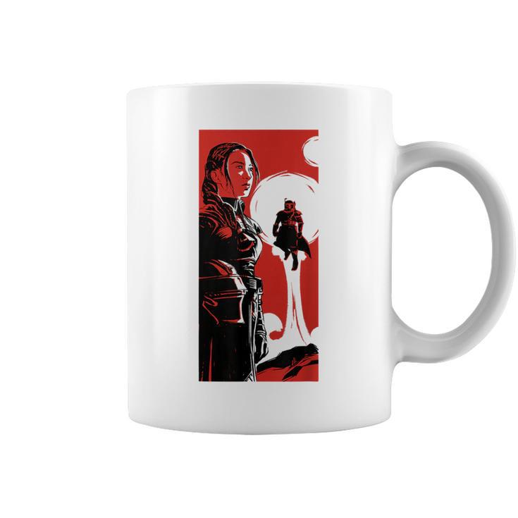 Star Wars The Book Of Boba Fett Fennec Shand Vintage Poster Graphic Print Coffee Mug