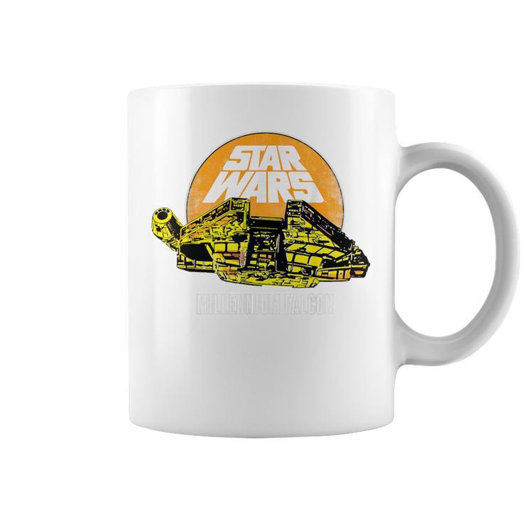 Star Wars Millennium Falcon Comic Book Style T-Shirt Graphic Print Coffee Mug