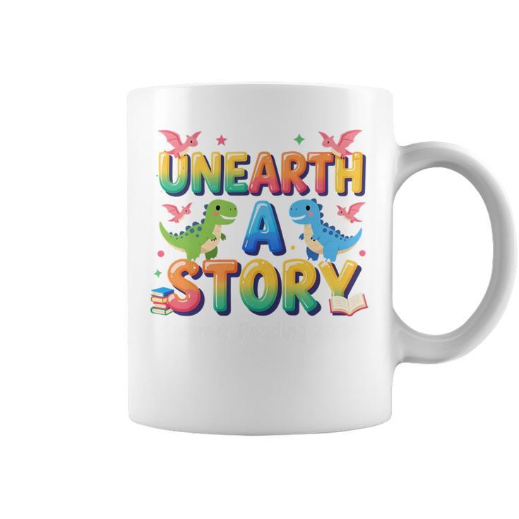 Summer Reading Unearth A Story Dinosaur Books 2026 Graphic Print Coffee Mug Summer Reading Unearth A Story Dinosaur Books 2026 Graphic Print Coffee Mug