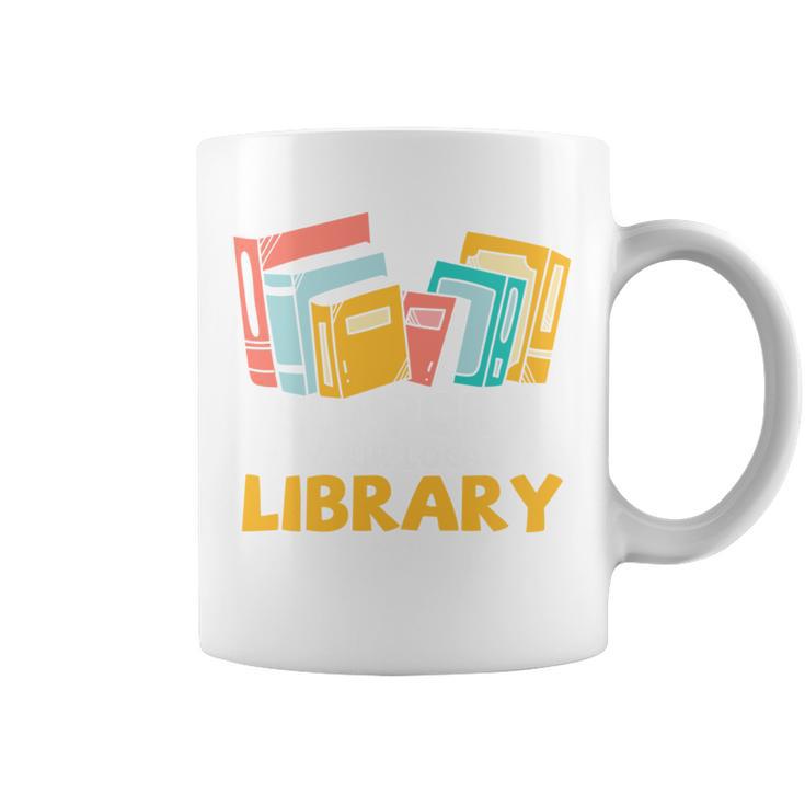 Support Your Local Library Vintage Book Lover Graphic Print Coffee Mug
