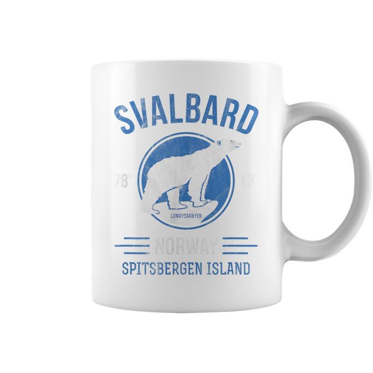 Svalbardpitzbergen ホッキョクグマ ロングイヤービーン ノルウェー ホッキョクグマ コーヒーマグ