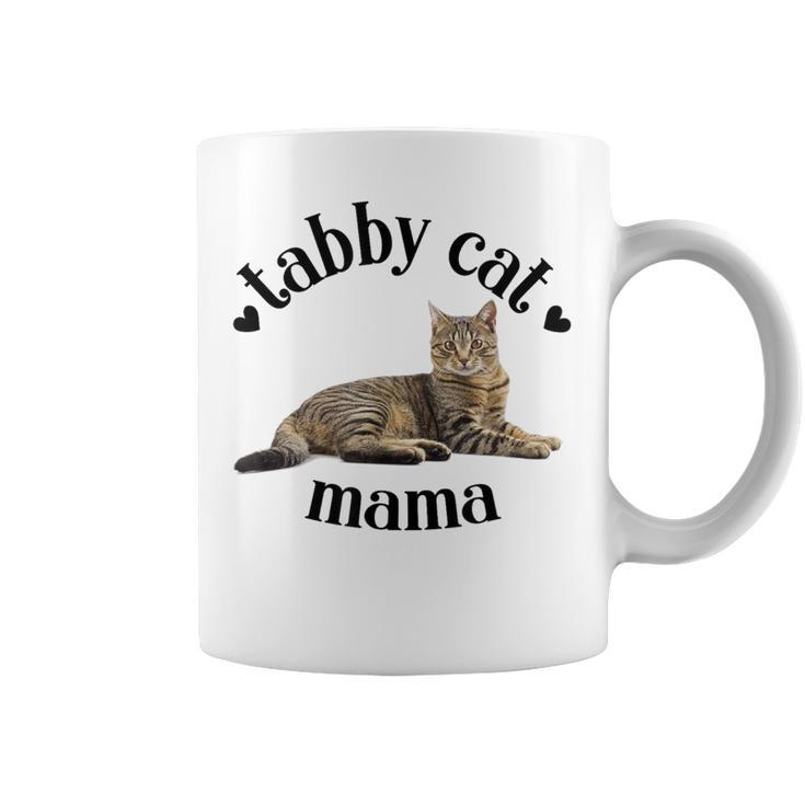 Tabby Cat Mama Linda Mamá Atigrada Amante De Los Gatos Mamá Gatoeñora Taza de café