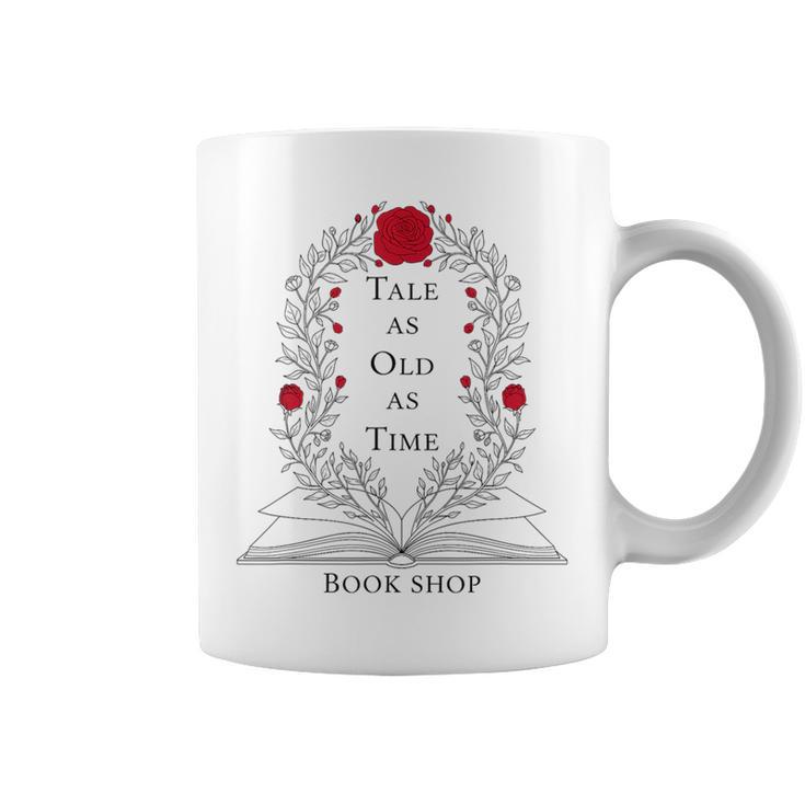 Tale As Old As Time Vintage Floral Book Lover Graphic Print Coffee Mug