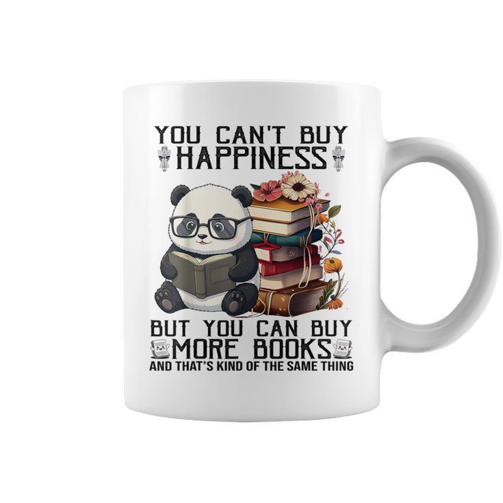 Teacher Bookworm Book Lover Panda Reading Book Librarian Tee Graphic Print Coffee Mug
