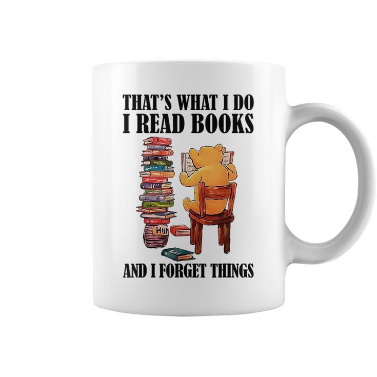 That's What I Do Read Books And I Forget Things Bear Reading Graphic Print Coffee Mug