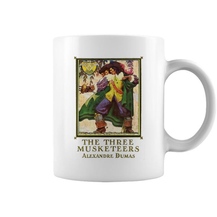 The Three Musketeers Alexandre Dumas Vintage Book Cover Graphic Print Coffee Mug