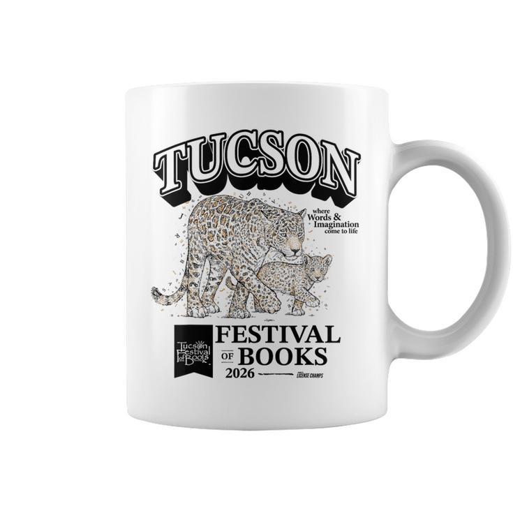 Tucson Festival Of Book Merch TFOB 2026 Critter Jaguar Graphic Print Coffee Mug