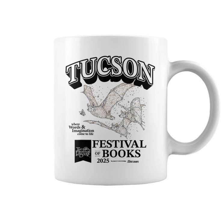 Tucson Festival Of Books Merch TFOB 2025 Criter Bat Graphic Print Coffee Mug