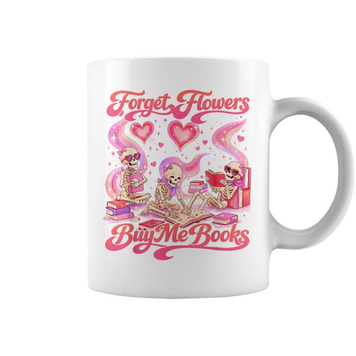 Valentines XOXO Book Lover Forgets Flowers Buys Me Books Graphic Print Coffee Mug