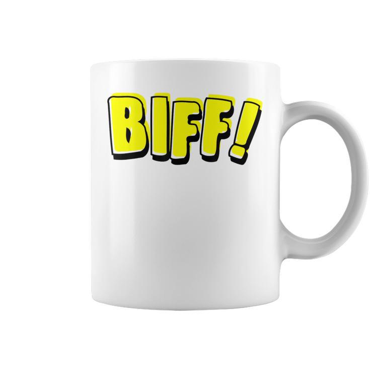 Vintage Comic Book Style Sound Effect Biff Graphic Print Coffee Mug