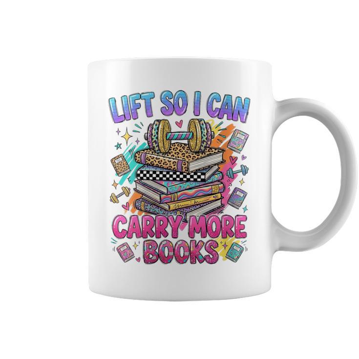 Women's Book Lover Fitness Mom Lifting Reading Humor Graphic Graphic Print Coffee Mug