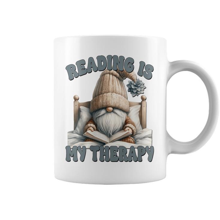 Women's Book Reader Accessories For Teacher Reading Is My Therapy Graphic Print Coffee Mug