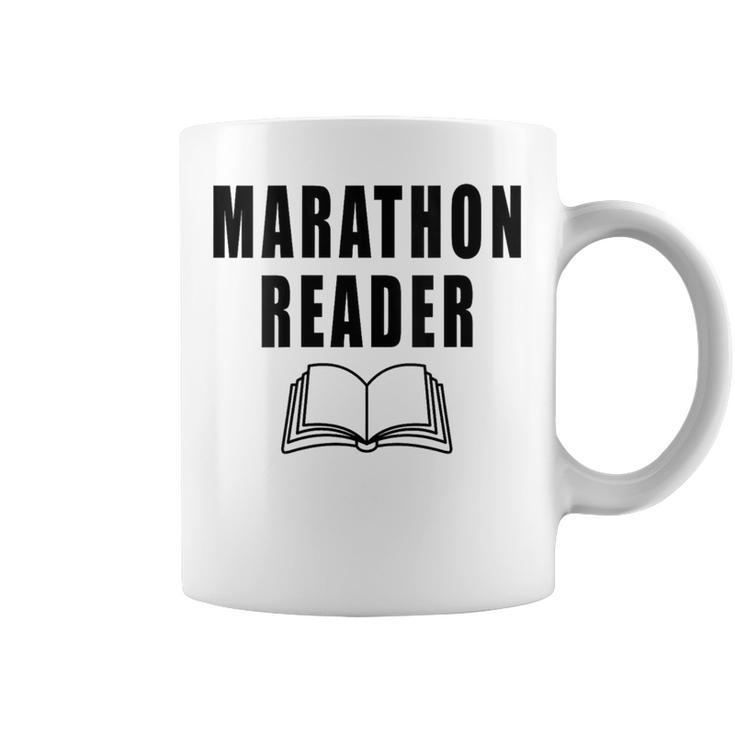 Women's Marathon Reader Book Reader Graphic Print Coffee Mug