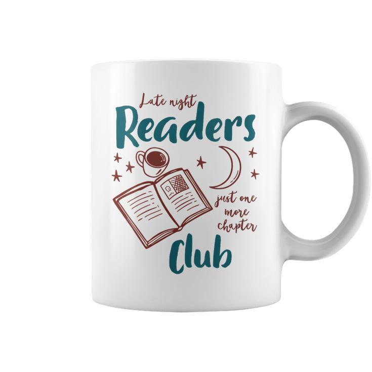 Women's Reading Book Lover Bookish Late A Night Readers Club Graphic Print Coffee Mug