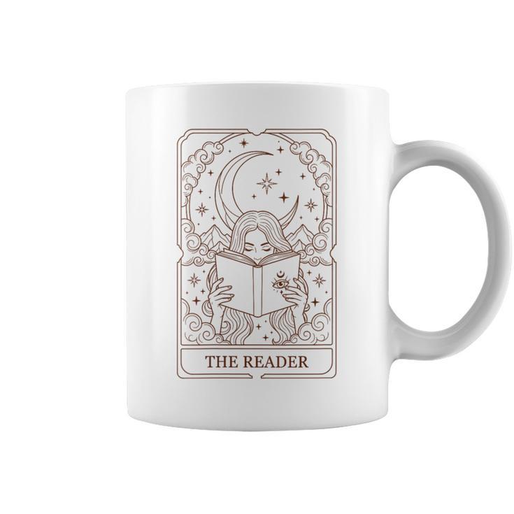 Women's Reading Squad Book Lover Bookish The Reader Tarot Card Graphic Print Coffee Mug