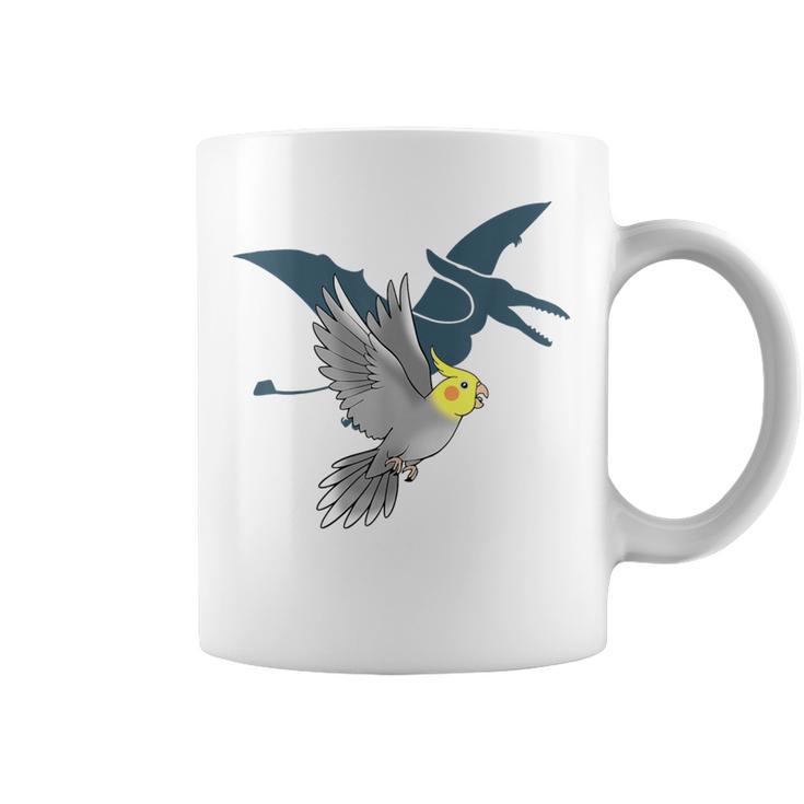 オウム 恐竜 オカメインコ テロダクティルシャドウ コーヒーマグ