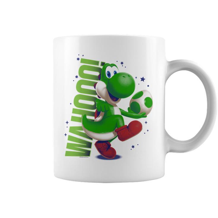 ザ・スーパーマリオギャラクシー・ムービー Action Yoshi 長袖tシャツ コーヒーマグ