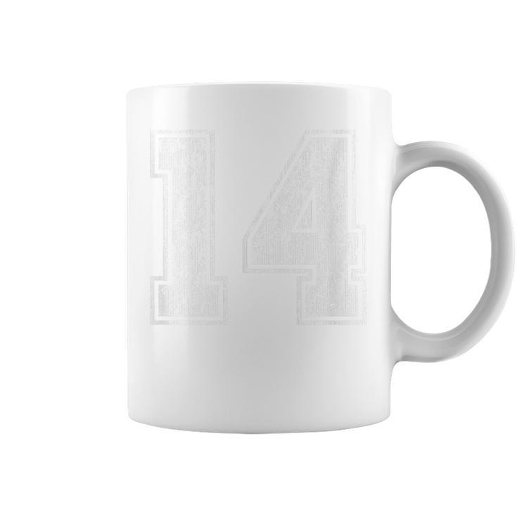 ナンバー14 ヴィンテージ フォーティーン スポーツデザイン コーヒーマグ