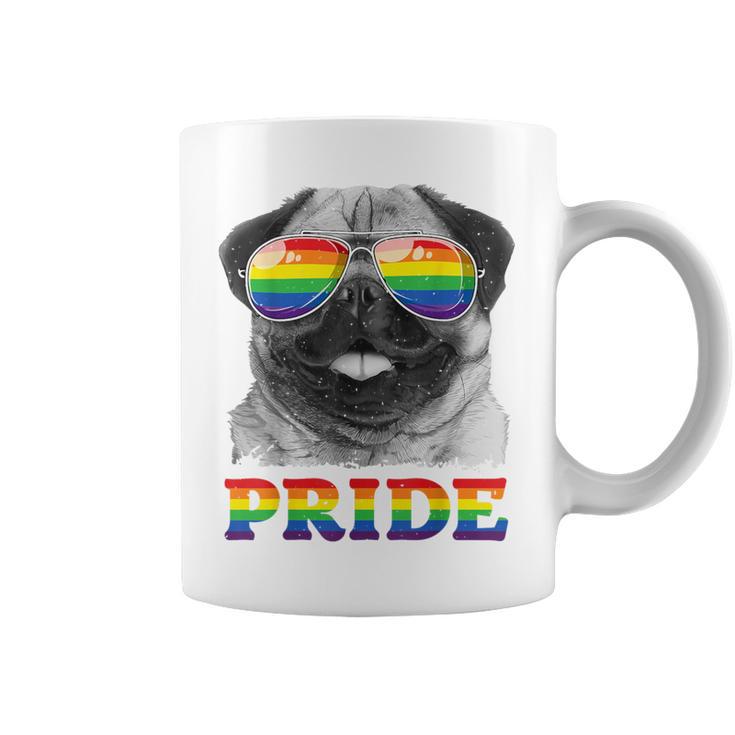 パグ ゲイプライド Lgbt レインボーフラッグ サングラス Lgbtq ギフト 犬 コーヒーマグ