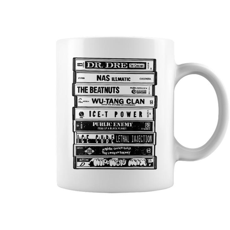 ヒップホップアーティストカセットtシャツ オールドスクールラップtシャツ コーヒーマグ