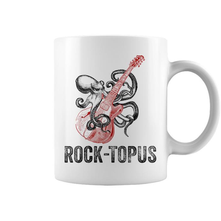 レトロ オクトパス クラーケン ギターを弾く Rock-Topus ギタリスト コーヒーマグ