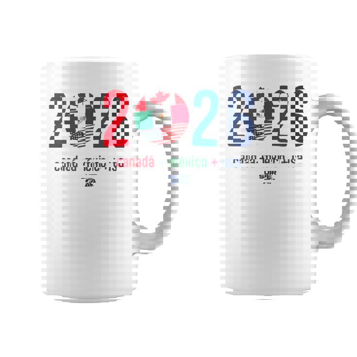 ワールドカップ2026開催国サッカーデザイン コーヒーマグ