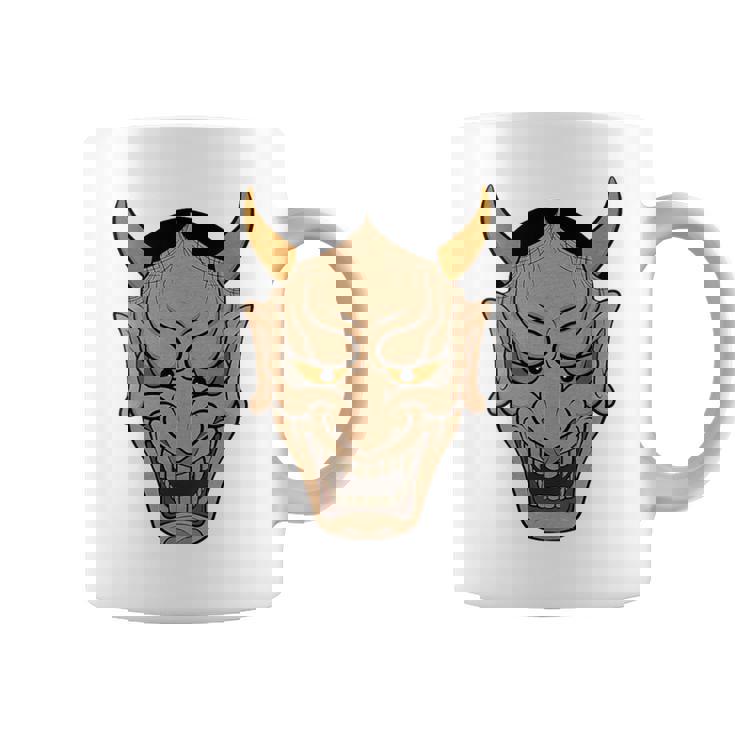 ヴィンテージの般若能面、浮世絵スタイル コーヒーマグ