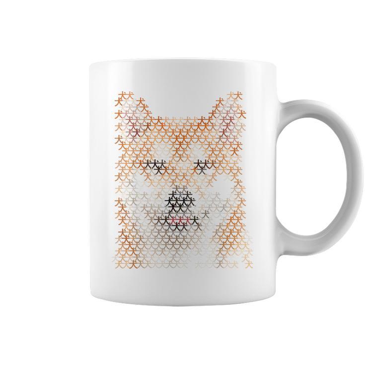 文字絵 柴犬 コーヒーマグ