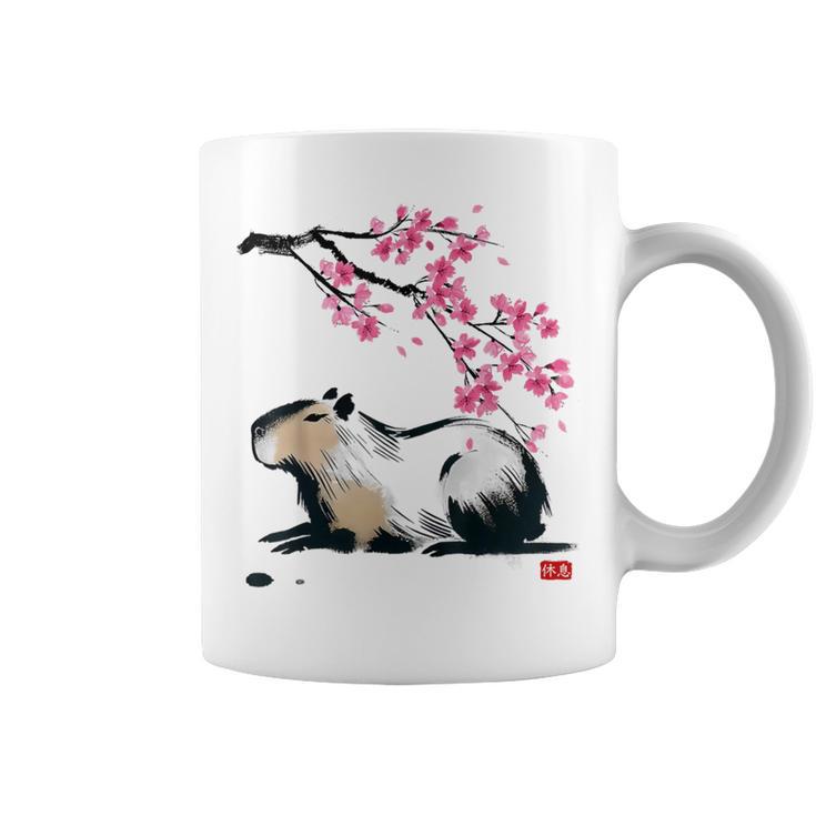 日本のカピバラ・桜美的カピバラ コーヒーマグ