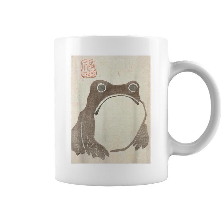 松本邦司によるメイカガフのカエル コーヒーマグ