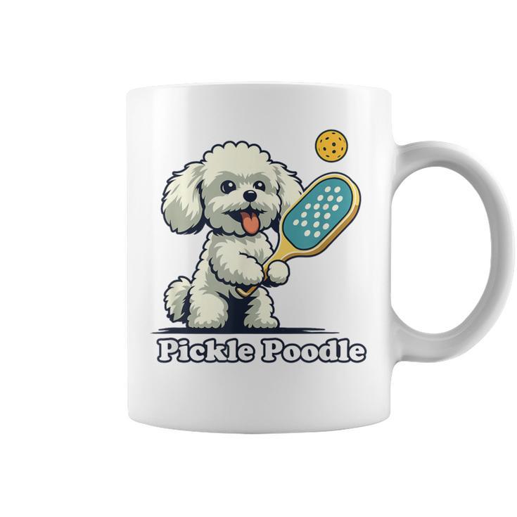 犬 遊び ピックルボール マルチーズ プードル 面白い ピクルスプードル コーヒーマグ