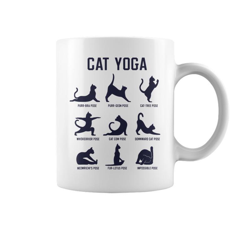 猫のヨガのポーズ コーヒーマグ