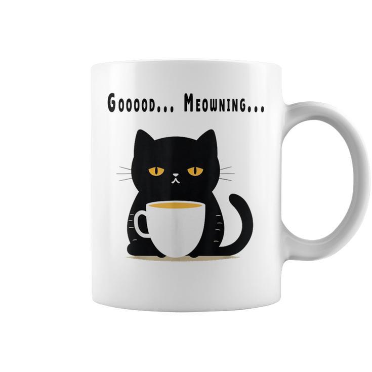 疲れた黒猫 – 月曜日の気分そのまま コーヒーマグ