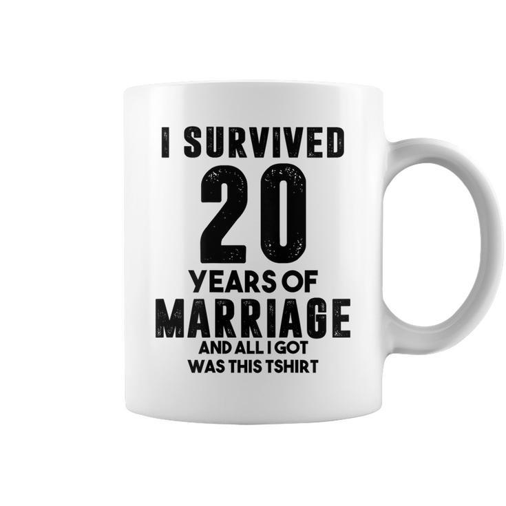 結婚20周年記念 カップル 妻 夫 裏面 コーヒーマグ