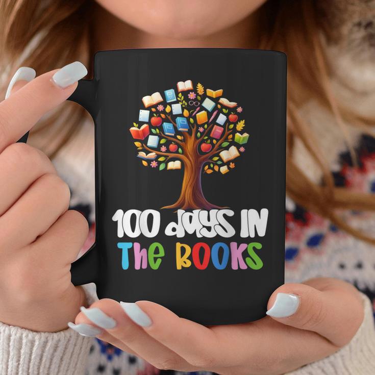 100 Days In The Books Tree Of Knowledge 100th Day Of School Graphic Print Coffee Mug Unique Gifts