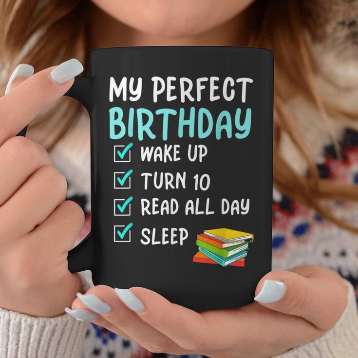 10th Perfect Birthday Reading 10 Years Old Book Lover Graphic Print Coffee Mug Unique Gifts 10th Perfect Birthday Reading 10 Years Old Book Lover Graphic Print Coffee Mug Unique Gifts