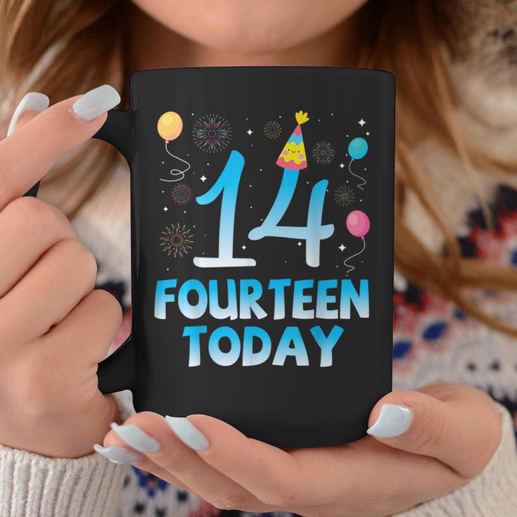 14歳今日私にお誕生日おめでとう彼彼女の息子娘 コーヒーマグ 面白い贈り物