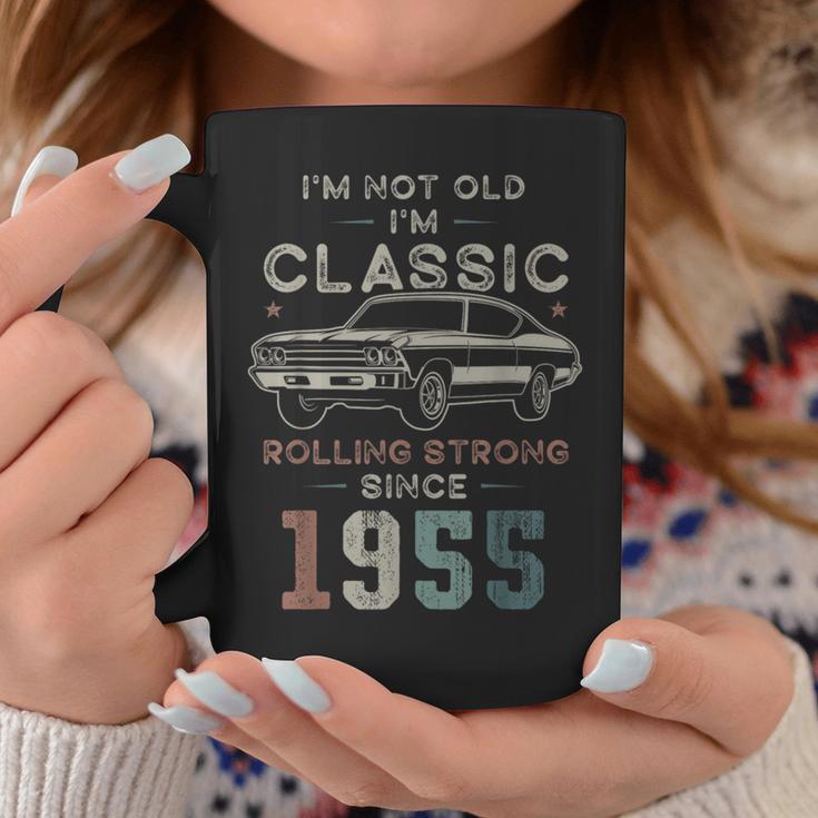 1955年生まれ、71歳の誕生日 クラシックカー コーヒーマグ 面白い贈り物
