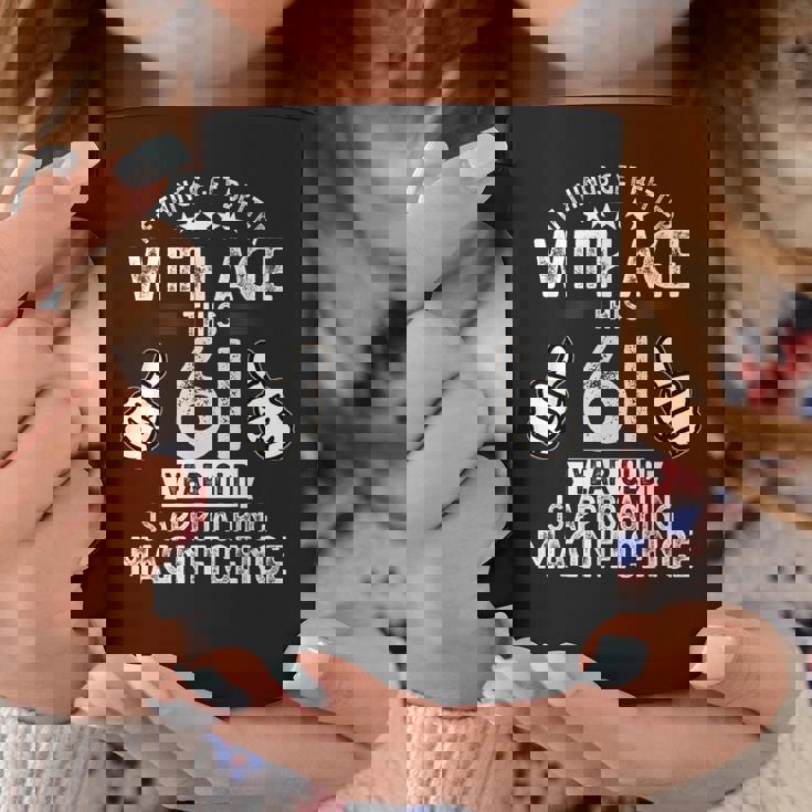 1962年生まれの男性の61歳の誕生日 コーヒーマグ 面白い贈り物