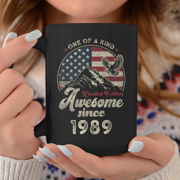 1989 愛国的なイーグル、37歳の誕生日、アメリカ国旗 愛国的 コーヒーマグ 面白い贈り物