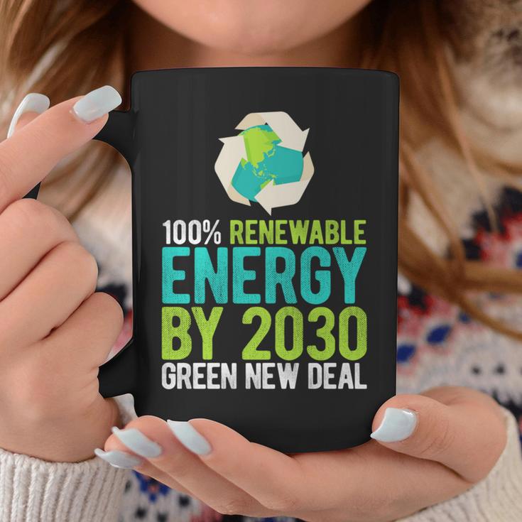 2030年までにグリーンニューディールの再生可能エネルギー 長袖tシャツ コーヒーマグ 面白い贈り物
