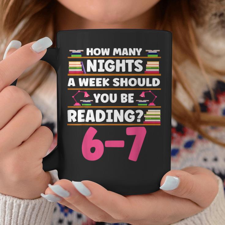 6 7 Meme Book Lover Teachers Bookish Men Women Kids Graphic Print Coffee Mug Unique Gifts