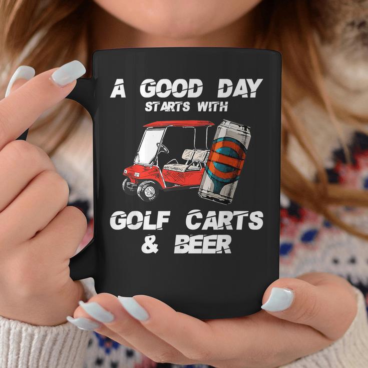 A Good Daytarts With Golf Carts And Beer 面白いゴルフ コーヒーマグ 面白い贈り物