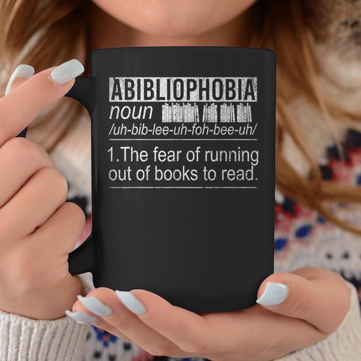 Abibliophobia The Fear Of Running Out Of Books Reading Graphic Print Coffee Mug Unique Gifts